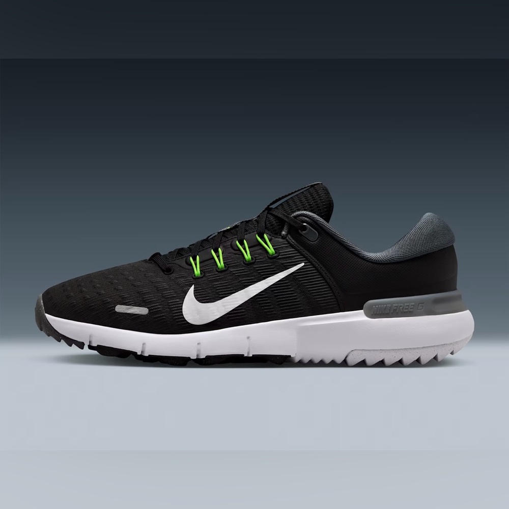 New Nike Free Golf NN Golf Shoes $135 Black/Iron Grey/Volt/White Multiple sizes